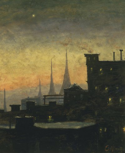 New York Roof Tops by Louis Michel Eilshemius